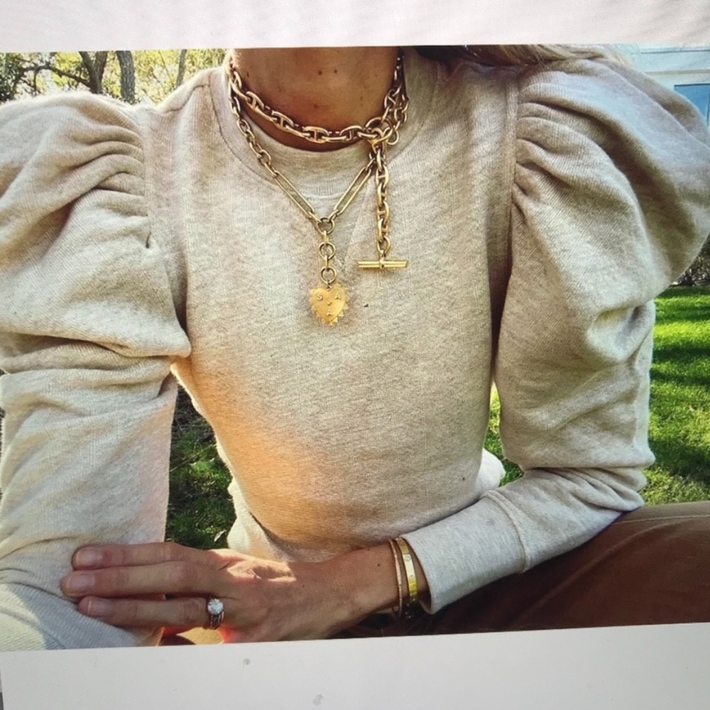 Ulla Johnson Gray Crew Neck Sweater